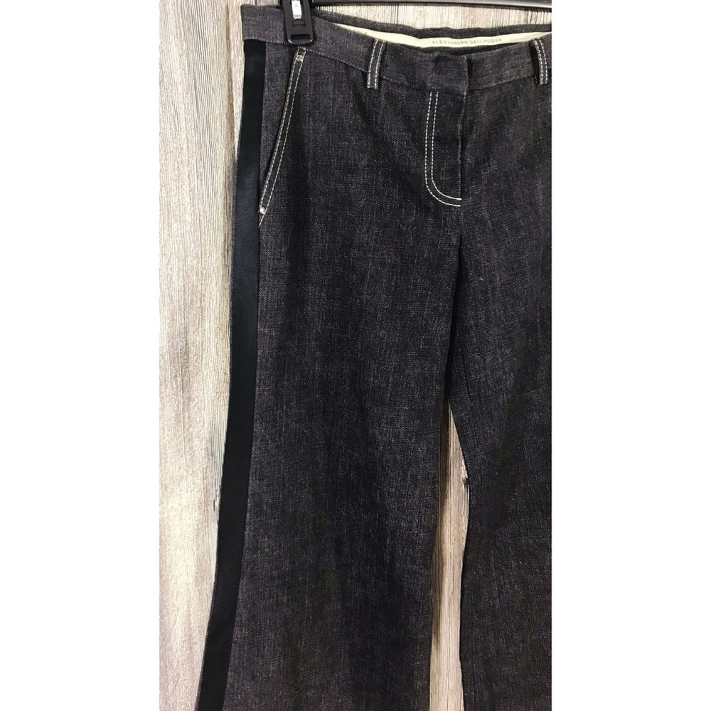 Alessandro Dell'Acqua Bell Bottom Denim Jeans Pant - Picture 4 of 8